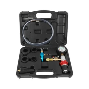 Auto Cooling System Tool Radiator Vacuum Purging Coolant Refill Kit w 4 Adapters - Picture 1 of 11