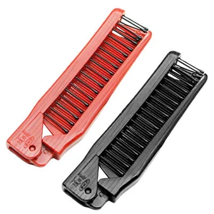 Small Folding Unisex Travel Hair Brush And Comb Lightweight Handbag Pocket - Picture 1 of 14