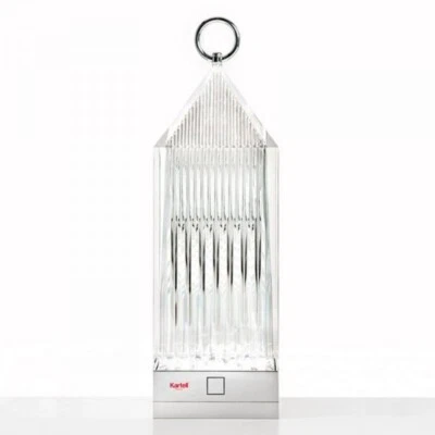 LANTERN Kartell TRASPARENTE lume tavolo led  a batteria Originale  NUOVO - Immagine 1 di 3