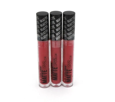 QTY:3 L.A. Colors Matte Liquid Lip Color Red/Pink Lip Gloss CLG404 PerfectionLot - Image 1 of 4