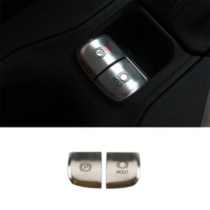 2PCS Aluminum Shifter Hand Brake Cover Trim Silver 2020-2022 For Toyota Corolla - Picture 1 of 11