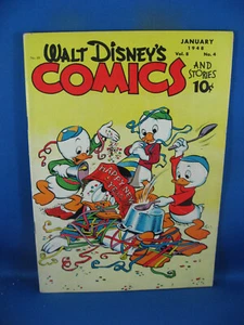 WALT DISNEY COMICS STORIES 88 F+ BARKS DELL 1948 PRIMER GLADSTONE GANDER - Imagen 1 de 2