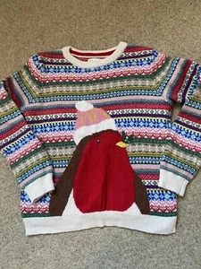 Mini Boden Robin Christmas Jumper, 9-10yrs, EUC - Bild 1 von 2