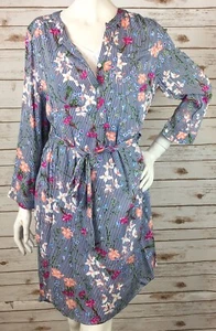 Luxology Frühlingskleid Damen 12 Mehrfarbig 3/4 Arm Gürtel Gefüttert Poly NEU - Bild 1 von 11