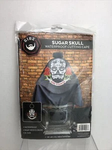 Gibs Sugar Skull Waterproof Cutting Cape Snap Neck XL 45x55 - Picture 1 of 10