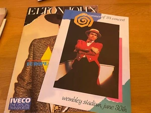 Elton John Tour Programme And Wembley Special Magazine 1984 Plus Ticket & Flyer - Imagen 1 de 5