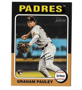 2024 Topps Heritage HIGH NUMBER #666 GRAHAM PAULEY Marlins Padres - Bild 1 von 1