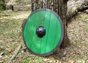 vintage Medieval knight Round Viking Shield Wooden 24"replica engraved designer