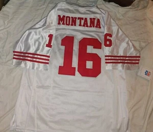 Joe Montana XL 50 San Francisco 49ers White NFL Football Jersey New - Picture 1 of 2