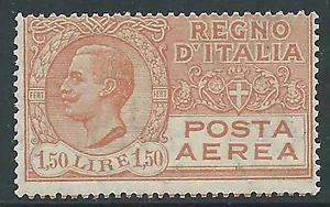1916-28 REGNO POSTA AEREA EFFIGIE 1,50 LIRE MNH ** - Y102 - Bild 1 von 1