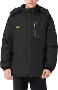 Men's Mountain Waterproof Ski Windproof Rain Jacket Winter Warm Snow Coat - Picture 1 of 33