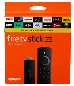 Amazon Fire TV Stick Lite HD Media Streamer with Alexa Voice Remote Lite - Black