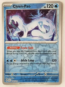 Tarjeta Pokémon REVERSE HOLO Chien-Pao 056/191 casi nueva/M Surging Sparks - Imagen 1 de 2