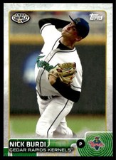 2015 Topps Pro Debut 181 Nick Burdi   Cedar Rapids Kernels Baseball Card