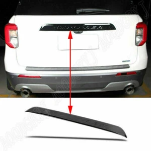 Gloss Black Rear Door Trunk Middle Tailgate Strip Trim For Ford Explorer 2020-22 - Picture 1 of 4