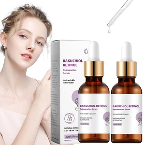 2 PEZZI Bakuchiol Retinol Serum - Cura del viso coreano anti-età per rughe e bagliori - Foto 1 di 12