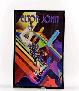 Gerahmtes Konzertplakat Elton John 1970 LA CA - Bild 1 von 2