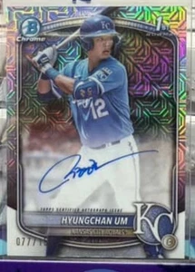 2025 Bowman Chrome HYUNGCHAN UM 1st Bowman AUTO Breakers delight Mojo /150 SSP - Picture 1 of 2