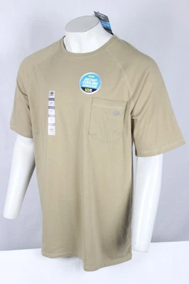 Camiseta Dickies Para Hombre Temp iQ Performance Bolsillo Refrigerante Marrón Arena Foto 1 de 3