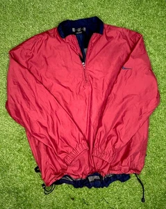Nike Golf Red 1/4 Zip Windbreaker Jacket Men’s XXL Swoosh Vintage Pullover - Picture 1 of 5