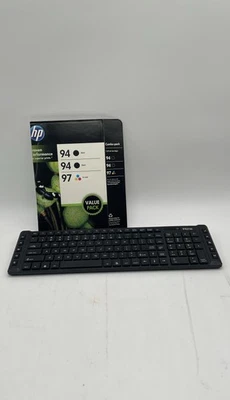 iHome Wireless Keyboard IH-BL-K255SB & HP 94/94/97 Ink Cartridge Value Pack - Image 1 of 4