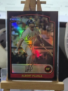 2003 Bowman Chrome 24 Albert Pujols Refractor - Picture 1 of 5
