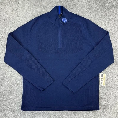 RLX Ralph Lauren Sweater Mens Medium Navy Coolmax Wind Blocking Golf Pullover - Image 1 of 4