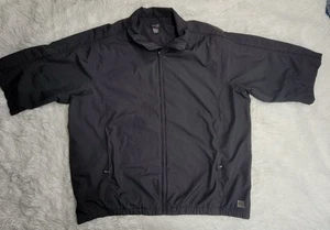 Golf Izod full zip Windbreaker XFG 3/4 Short Sleeve, Jacket Men’s Size XL Black - Picture 1 of 7