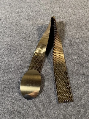 Cinturón elástico retro escala dorada vintage años 70/80 talla S/M Foto 1 de 4