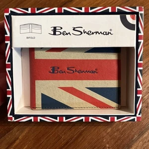 Ben Sherman Men’s Wallet Union Jack New Old Stock Boxed Vintage - Picture 1 of 6