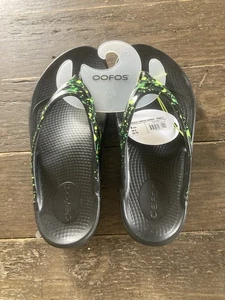 Oofos Oolala Limited Cushioned Recovery Sandals Size 8 Women Color Firefly New! - Picture 1 of 8