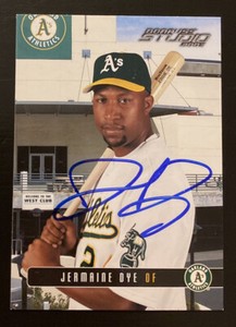 Jermaine Dye Autographed Signed Baseball Card Oakland A’S