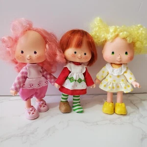 Vintage Strawberry Shortcake Doll Lot 3 Herself Lemon Merengue Peach Blush 1979 - Picture 1 of 13