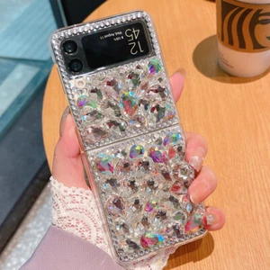 Fashion Rhinestone Phone case For Samsung Galaxy Z Flip / Z Flip 3 Diamond Cover - Picture 1 of 15