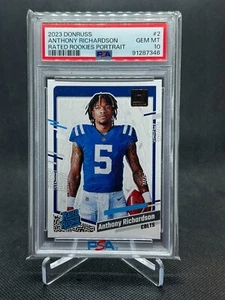 Anthony Richardson RC - 2023 Donruss Rated Rookies Portrait PSA 10 GEM MT - Picture 1 of 2