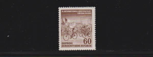 DDR 357 YI II Radfahrt mit deutlichem Plattenfehler postfrisch einwandfrei - Picture 1 of 2