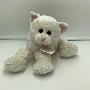 Gund Mitzi White Sparkle Cat Plush Stuffed Animal Soft Toy 14042 - Picture 1 of 4