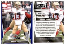 2023 LEAF DRAFT PICK FOOTBALL "BLUE" - YOU PICK #1 - #100 * FREE SHIP *