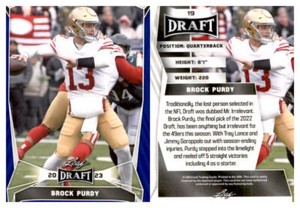 2023 LEAF DRAFT PICK FOOTBALL "BLUE" - YOU PICK #1 - #100 * FREE SHIP *