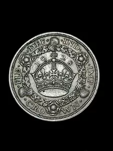 More details for 1928 george v silver wreath crown