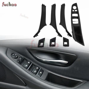 RHD 7pcs Interior Door Handle Window Panel Cover Trim For BMW 5' F10 F11 F18 - Foto 1 di 6