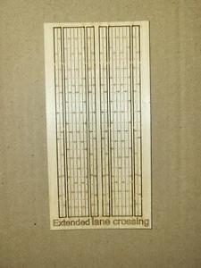 Ferrocarril de madera escala Ho grado extendido cruce - Imagen 1 de 1