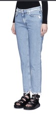 Acne Studios Women's Blue 'boy Indigo Fray' Jeans