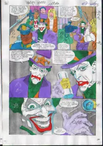 BATMAN ARKHAM SHADOW OF THE BAT PRODUCTION ART SIGNED ADRIENNE ROY COA PG 42 - Picture 1 of 4