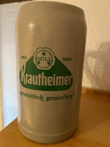 Bierkrug/Maßkrug von Krautheimer Brauerei, 1 L - Bild 1 von 5
