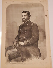 U.S. Grant, Harper's Weekly, May 1864, Portrait. Civil War,  Union, Wilderness