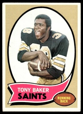 1970 TOPPS TONY BAKER ROOKIE NEW ORLEANS SAINTS #243 - Image 1 of 2