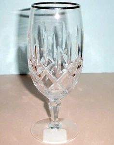 Gorham Lady Anne Platino Cristal Premium Bebida Helada Vidrio Alemania Nuevo Sin Caja - Imagen 1 de 3