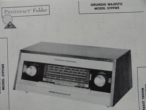 Original Sams Photofact Manual GRUNDIG MAJESTIC MODEL 5199WE  (543) - Picture 1 of 1
