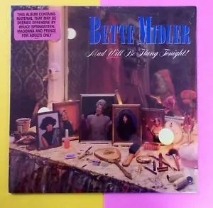 BETTE MIDLER Mud Will Be Flung Tonight 1985 Old Stock SEALED Comedy LP #6693 - Picture 1 of 4